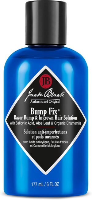 محلول بامب فيكس رازور بامب لعلاج حبوب ما بعد الحلاقة والشعر تحت الجلد من جاك بلاك حجم 177 مل، لنوع البشرة دهنية