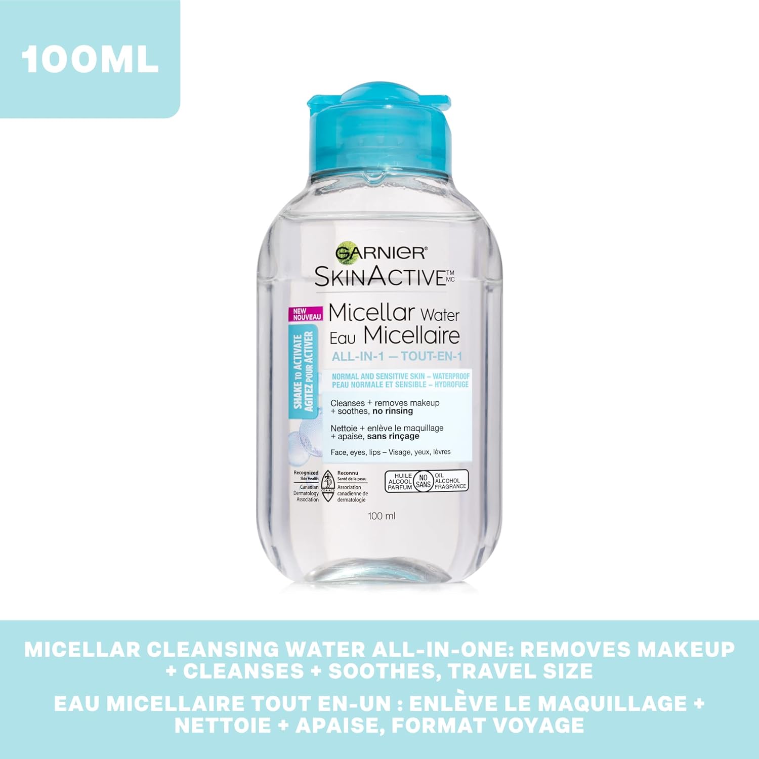 ماء ميسيلر منظف مزيل للمكياج المقاوم للماء من تشكيلة سكين اكتيف من غارنييه، 100 مل 9 ماء ميسيلر منظف مزيل للمكياج المقاوم للماء من تشكيلة سكين اكتيف من غارنييه، 100 مل - الصورة 9