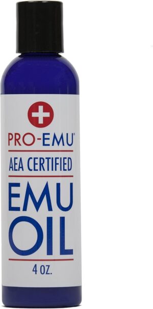 برو ايمو زيت ايمو طبيعي بالكامل (4 اونصة) معتمد من AEA - صنع في الولايات المتحدة الامريكية - افضل زيت طبيعي للوجه والبشرة والشعر والاظافر.