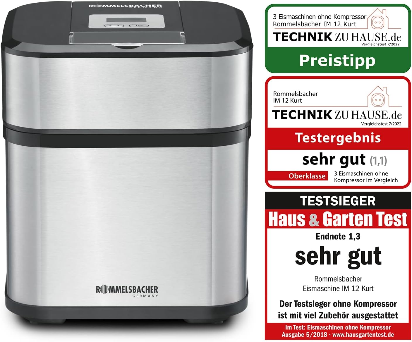 روملزسبتشر ماكينة صنع الايس كريم IM 12 من كورت للايس كريم والزبادي المجمد والشربات والسلاش سعة 1.5 لتر، سعة 500 مل، مؤقت، سهلة التنظيف، مغرفة ايس كريم 2 روملزسبتشر ماكينة صنع الايس كريم IM 12 من كورت للايس كريم والزبادي المجمد والشربات والسلاش سعة 1.5 لتر، سعة 500 مل، مؤقت، سهلة التنظيف، مغرفة ايس كريم - الصورة 2