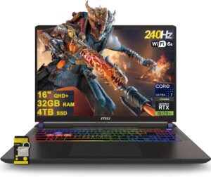 لابتوب العاب فيكتور 16 HX AI 16 بوصة QHD+ IPS 240Hz انتل 20 كور الترا 7 255HX 32GB RAM 4TB SSD جيفورس RTX 5070 RGB اضاءة خلفية ثاندربولت 5 واي فاي 6E ويندوز 11 موزع ICP مع مساعد كوبايلوت من MSI
