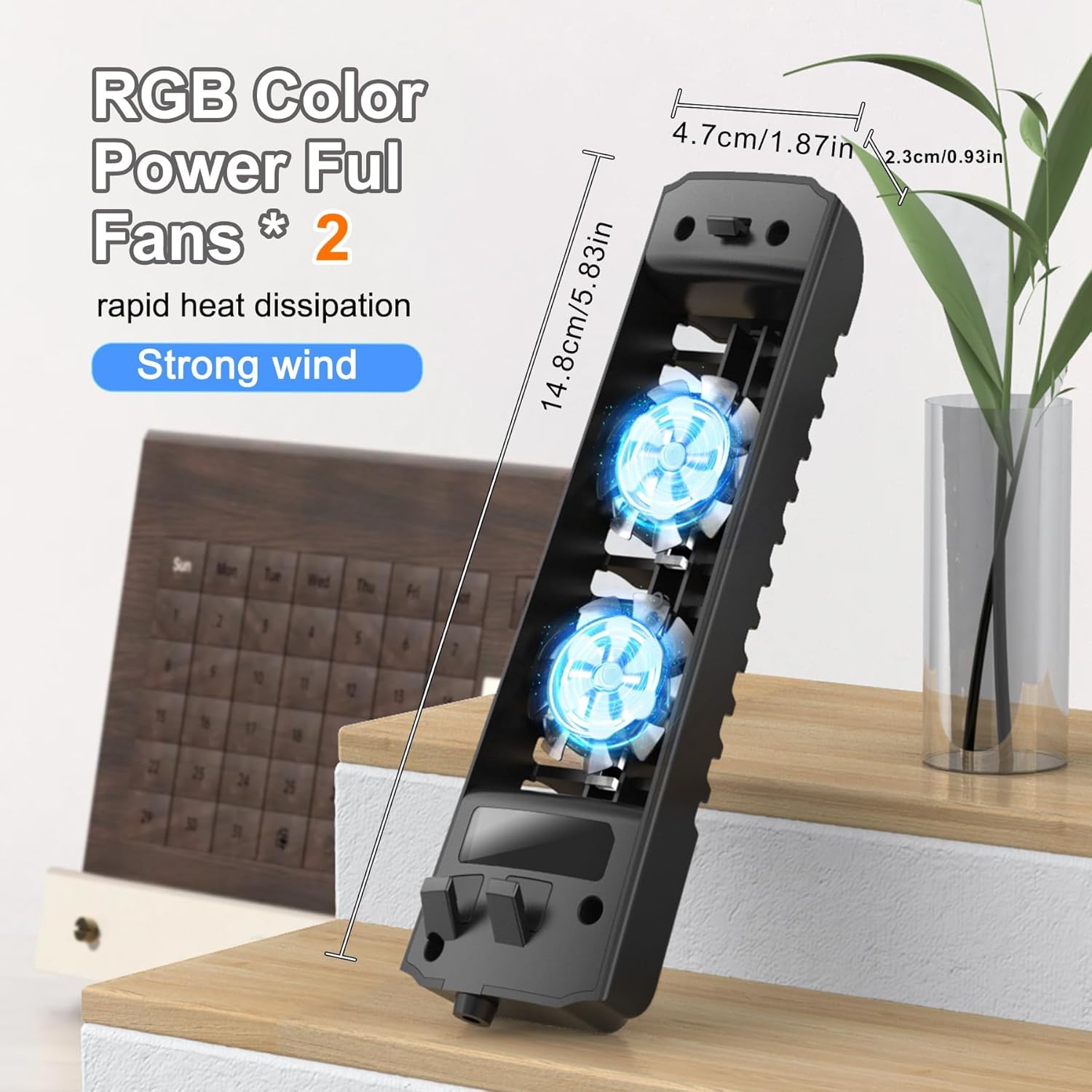 مروحة تبريد لجهاز بلاي ستيشن 5 سليم رقمي/قرص مروحة تبريد هادئة مطورة مع 3 مراوح قابلة للتعديل مبرد بشاشة لمس وموزع USB اضافي مروحة تبريد فعالة لوحدة تحكم العاب الفيديو الرقمية من كاستويف، أزرق 4 مروحة تبريد لجهاز بلاي ستيشن 5 سليم رقمي/قرص مروحة تبريد هادئة مطورة مع 3 مراوح قابلة للتعديل مبرد بشاشة لمس وموزع USB اضافي مروحة تبريد فعالة لوحدة تحكم العاب الفيديو الرقمية من كاستويف، أزرق - الصورة 4