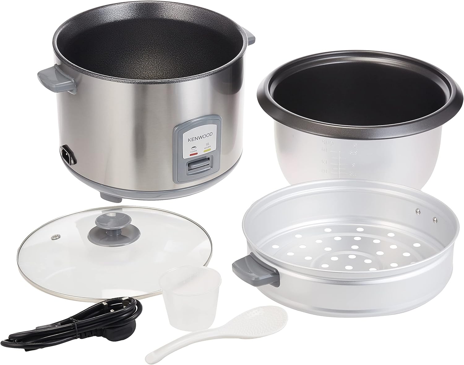 كينوود جهاز طهي الارز مع قدر بخاري، سعة كبيرة 2.8 لتر، Rcm71.000Ss. 4 كينوود جهاز طهي الارز مع قدر بخاري، سعة كبيرة 2.8 لتر، Rcm71.000Ss. - الصورة 4