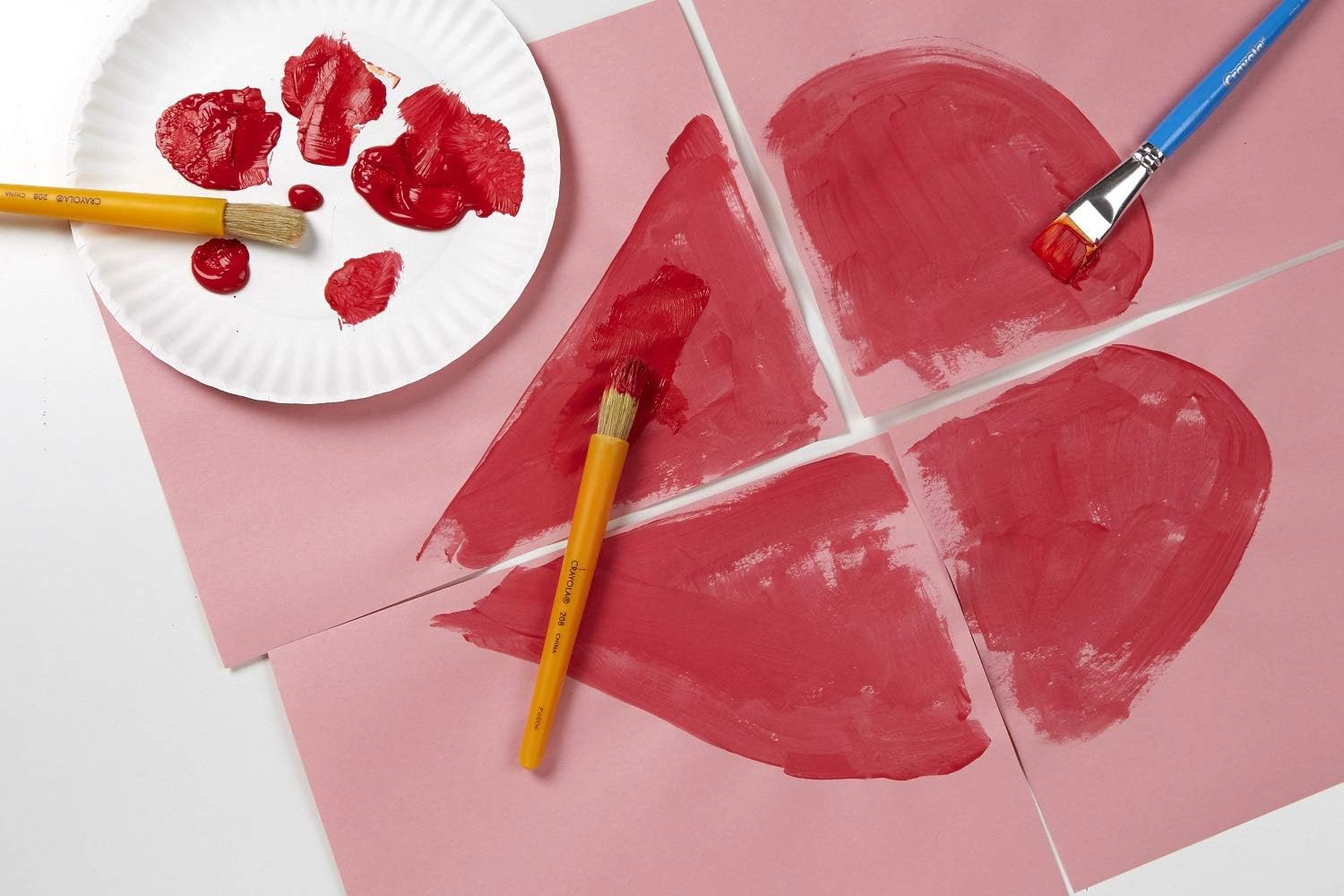 كرايولا طلاء قابل للغسل، مستلزمات الطلاء الاحمر الحرفية، 16 اونصة 4 كرايولا طلاء قابل للغسل، مستلزمات الطلاء الاحمر الحرفية، 16 اونصة - الصورة 4