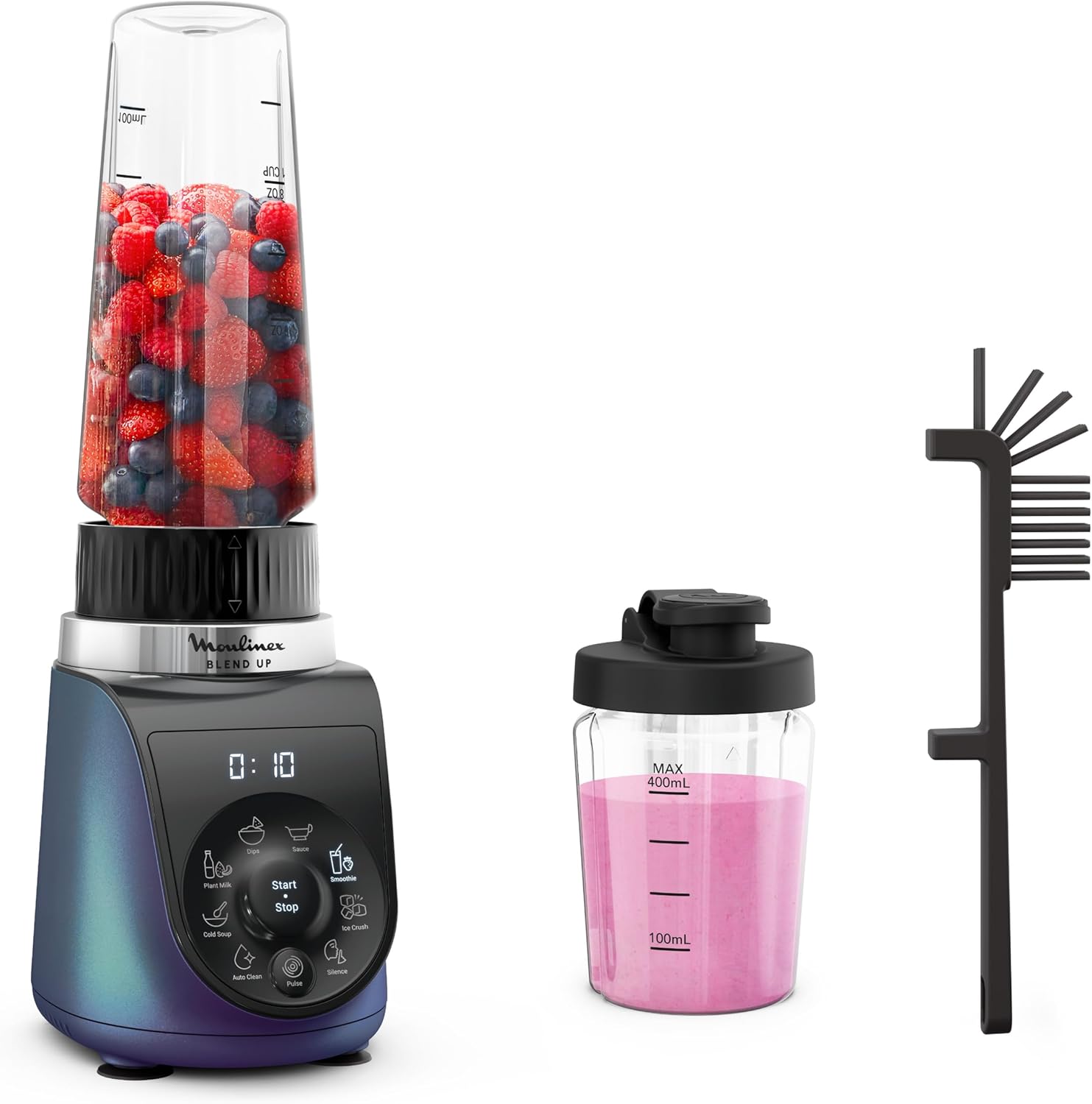 خلاط صغير قوي بليند اب، 1000 واط، 8 برامج أوتوماتيكية، سحق الثلج من مولينكس، LM19H4M0