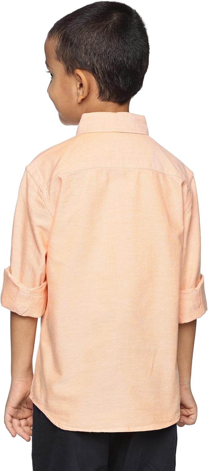 الولايات المتحدة الأمريكية قميص أوكسفورد رسمي بأكمام طويلة للأولاد من اي ال كيه | كلاسيكي بأزرار أمامية | قطن بياقة 3 الولايات المتحدة الأمريكية قميص أوكسفورد رسمي بأكمام طويلة للأولاد من اي ال كيه | كلاسيكي بأزرار أمامية | قطن بياقة - الصورة 3