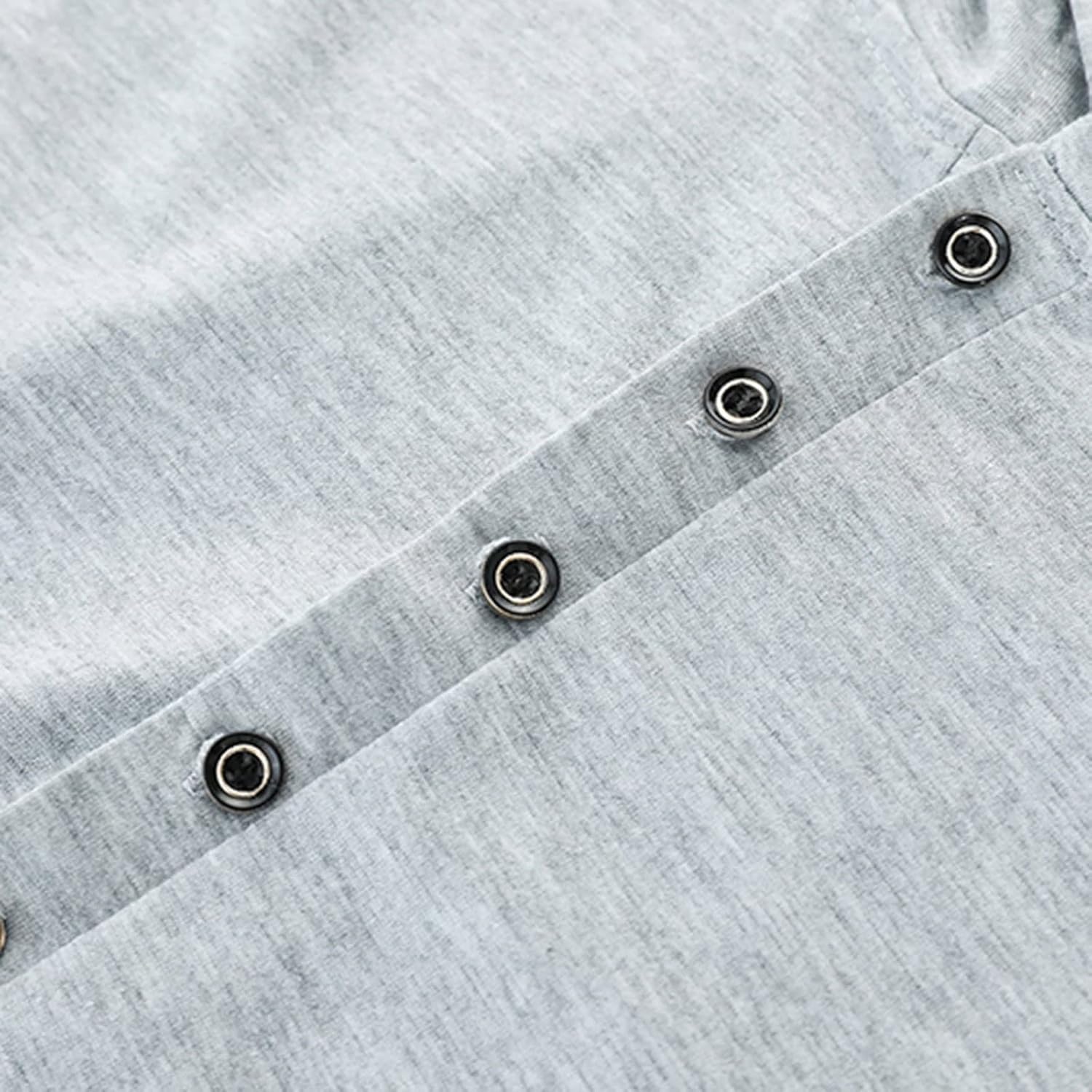 تي شيرت رجالي من القطن بقلنسوة مطبوع عليه HOT BODY تي شيرت صيفي رمادي أبيض بأكمام قصيرة ورقبة ضيقة (مقاس : L) 5 تي شيرت رجالي من القطن بقلنسوة مطبوع عليه HOT BODY تي شيرت صيفي رمادي أبيض بأكمام قصيرة ورقبة ضيقة (مقاس : L) - الصورة 5