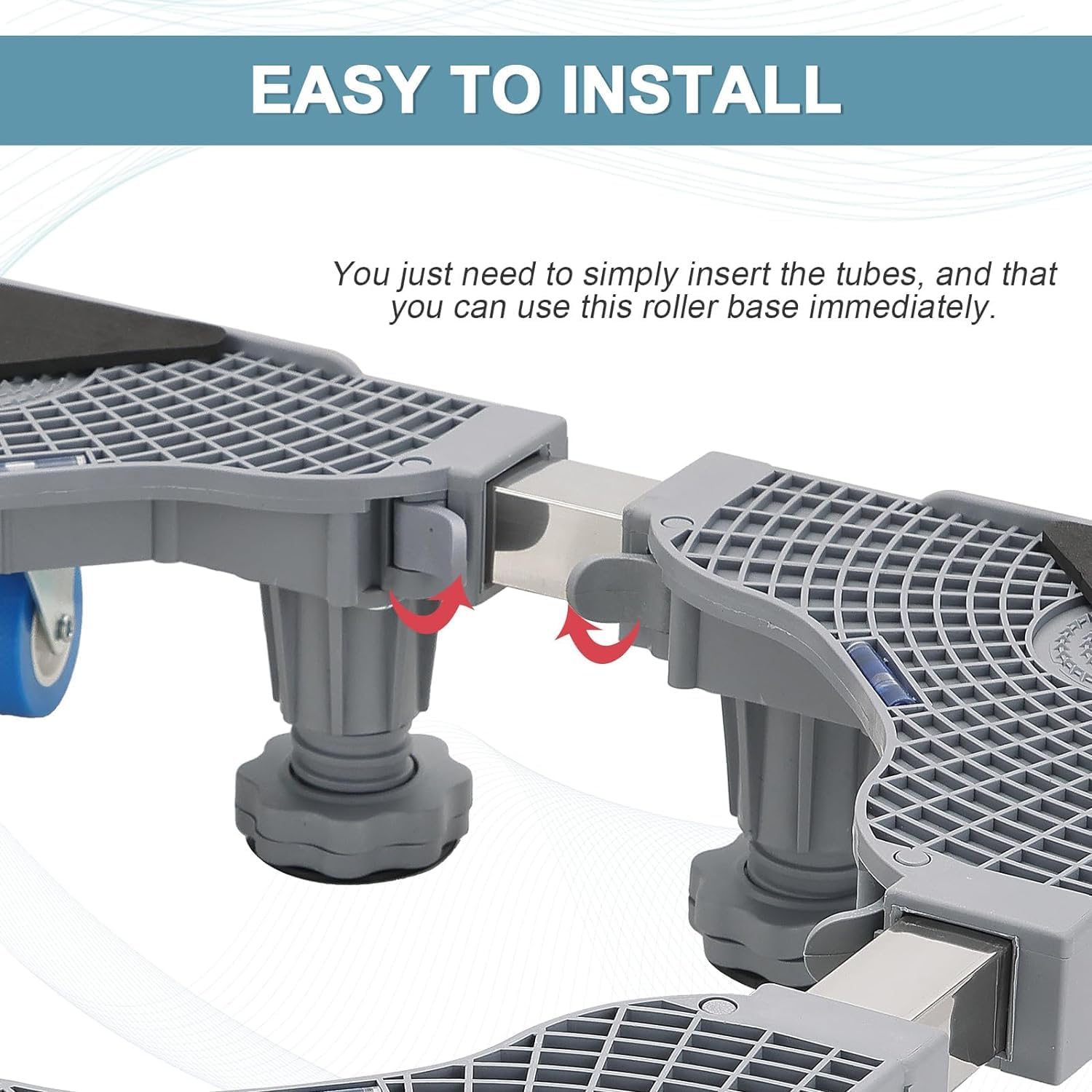 حامل ثلاجة صغير من بابوريتش، قاعدة قابلة للتعديل للغسالة والمجفف، تصميم ساق عالي القوة، الثلاجة، حوض السمك، الغسالة، قاعدة الغسيل (8 قدم) 5 حامل ثلاجة صغير من بابوريتش، قاعدة قابلة للتعديل للغسالة والمجفف، تصميم ساق عالي القوة، الثلاجة، حوض السمك، الغسالة، قاعدة الغسيل (8 قدم) - الصورة 5