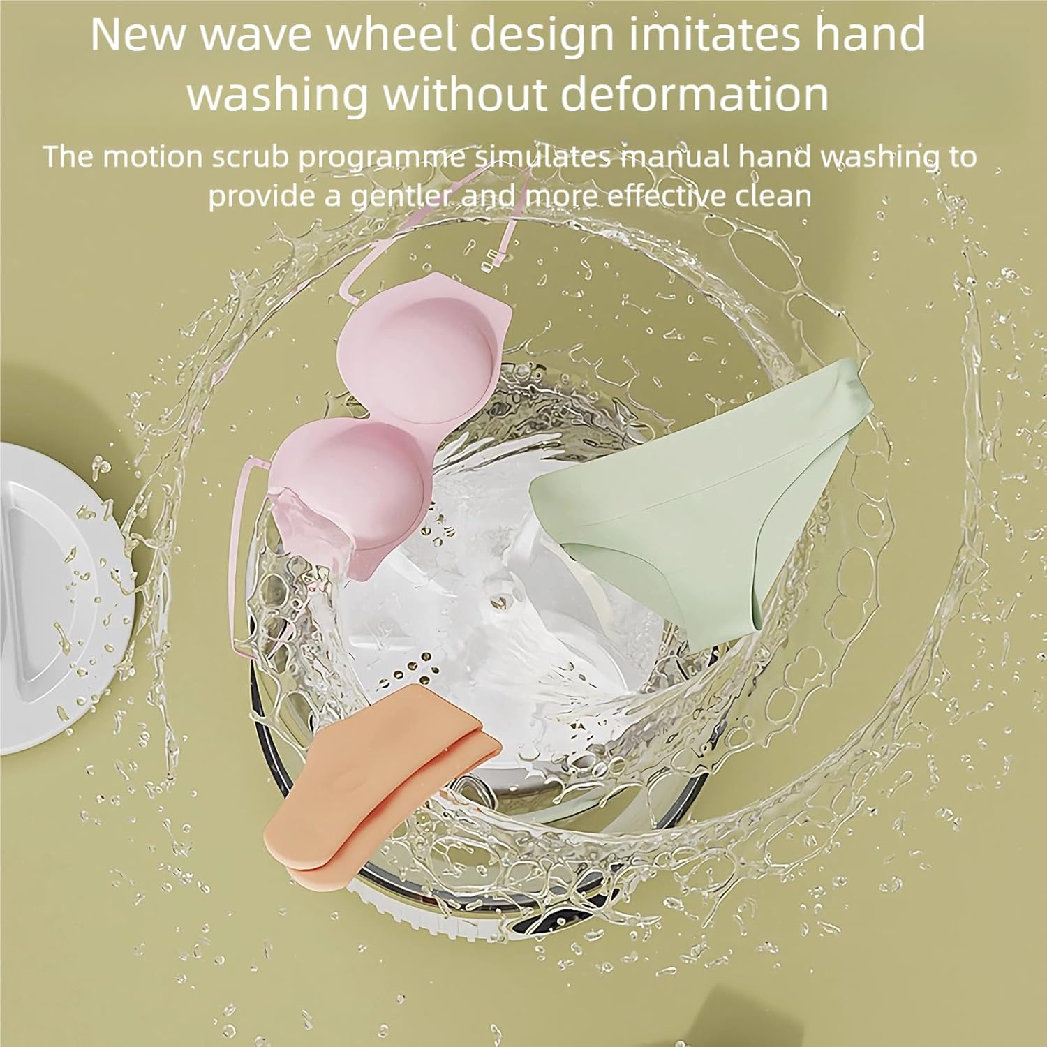 غسالة صغيرة محمولة للاغراض الصغيرة ووشاح الرأس والغسيل اثناء السفر - محاكاة غسيل يدوية لطيفة، تنظيف دوار فعال، صغيرة الحجم، مناسبة للسفر والسكن الجامعي 4 غسالة صغيرة محمولة للاغراض الصغيرة ووشاح الرأس والغسيل اثناء السفر - محاكاة غسيل يدوية لطيفة، تنظيف دوار فعال، صغيرة الحجم، مناسبة للسفر والسكن الجامعي - الصورة 4