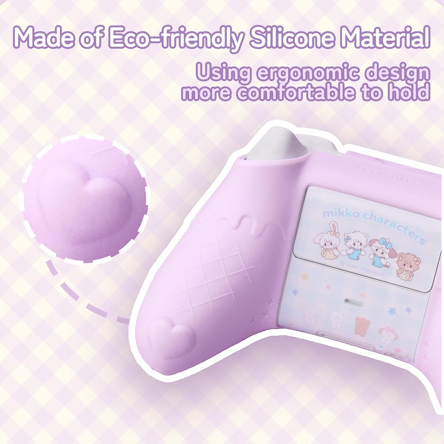 حافظة حماية من جيك شير متوافقة مع إكس بوكس سيريس X/S كنترولر، جراب مصنوع من السيليكون باللون البنفسجي 4 حافظة حماية من جيك شير متوافقة مع إكس بوكس سيريس X/S كنترولر، جراب مصنوع من السيليكون باللون البنفسجي - الصورة 4