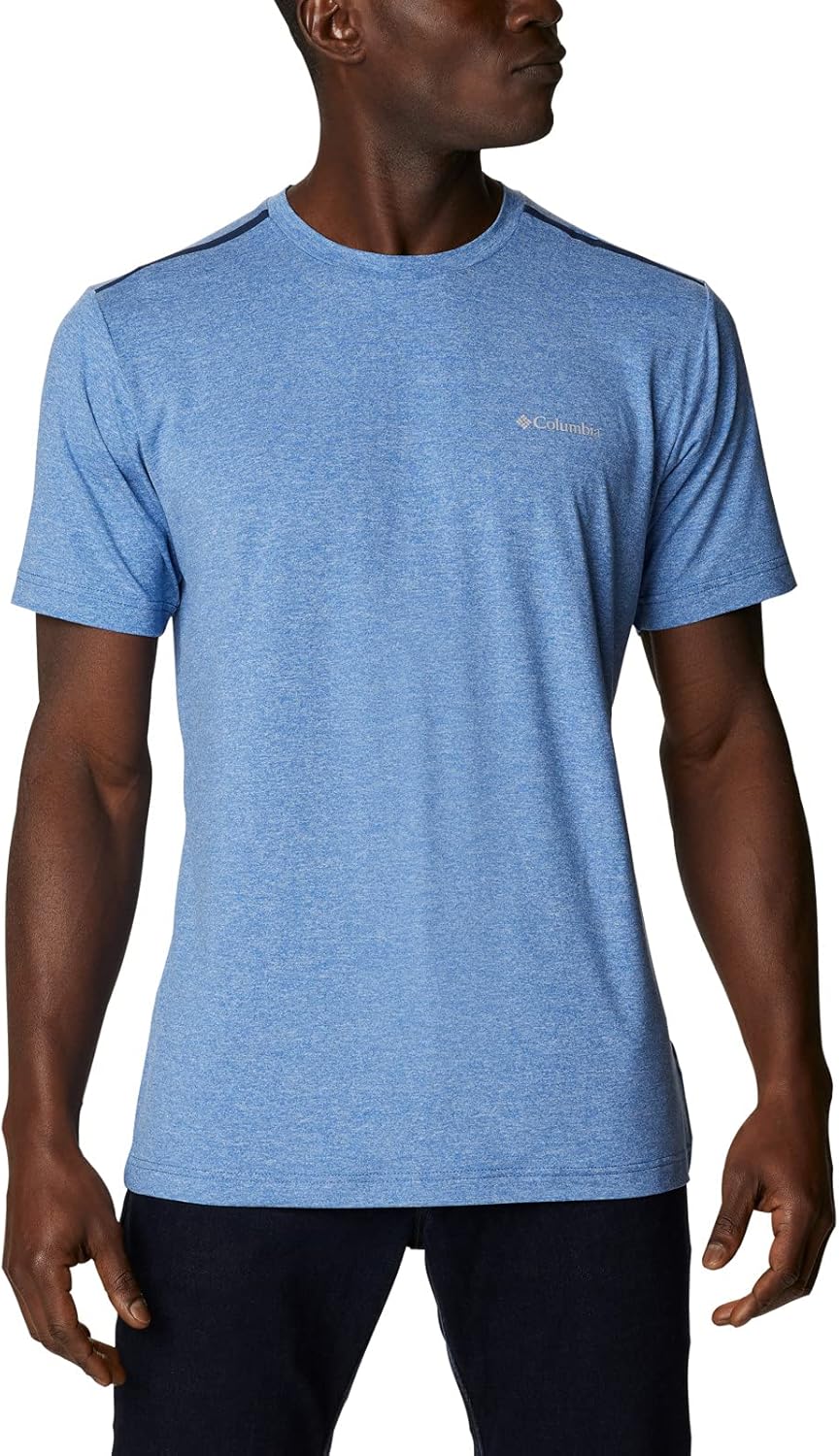 تي شيرت تيك تريل بقبة دائرية بدون طوق للرجال من كولومبيا 1 تي شيرت تيك تريل بقبة دائرية بدون طوق للرجال من كولومبيا