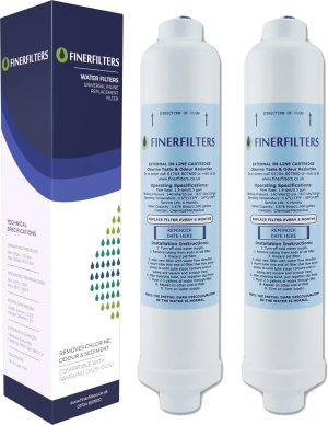 فلتر مياه للثلاجة متوافق مع سامسونج وال جي ودايو وبيكو وبوش وهوتبوينت - بدائل عالية الجودة، تمامًا مثل الاصل - استمتع بمذاق رائع للمياه اليوم مع هذا الفلتر