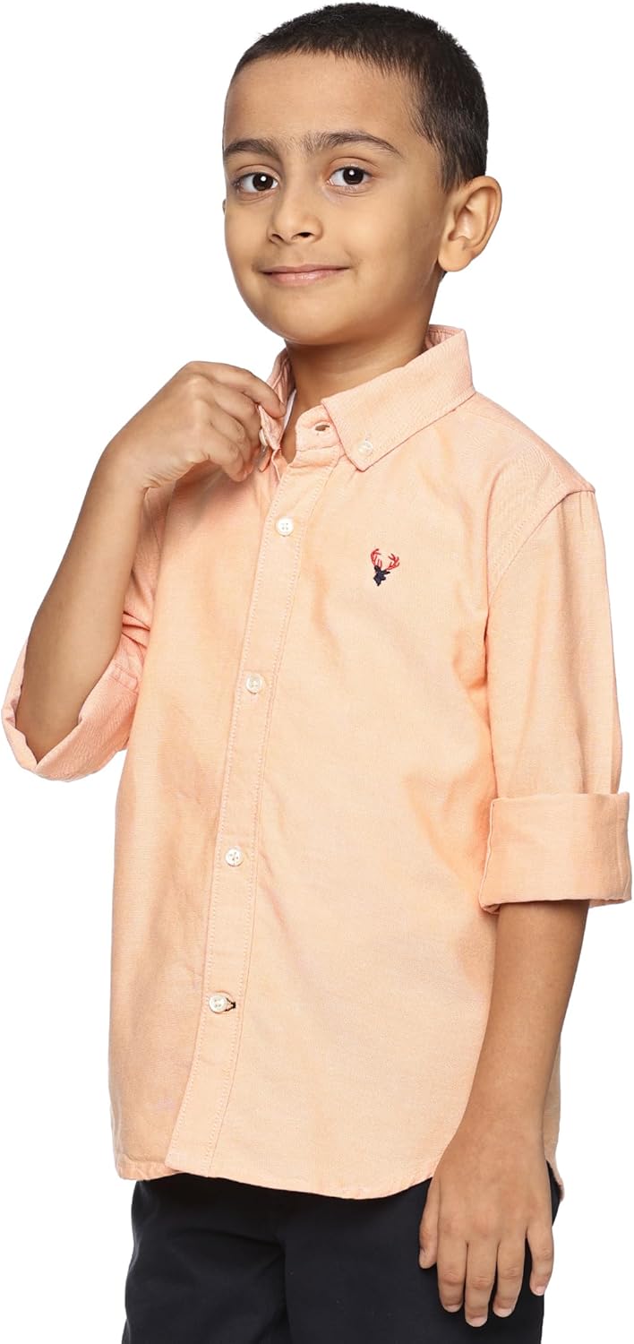 الولايات المتحدة الأمريكية قميص أوكسفورد رسمي بأكمام طويلة للأولاد من اي ال كيه | كلاسيكي بأزرار أمامية | قطن بياقة 2 الولايات المتحدة الأمريكية قميص أوكسفورد رسمي بأكمام طويلة للأولاد من اي ال كيه | كلاسيكي بأزرار أمامية | قطن بياقة - الصورة 2