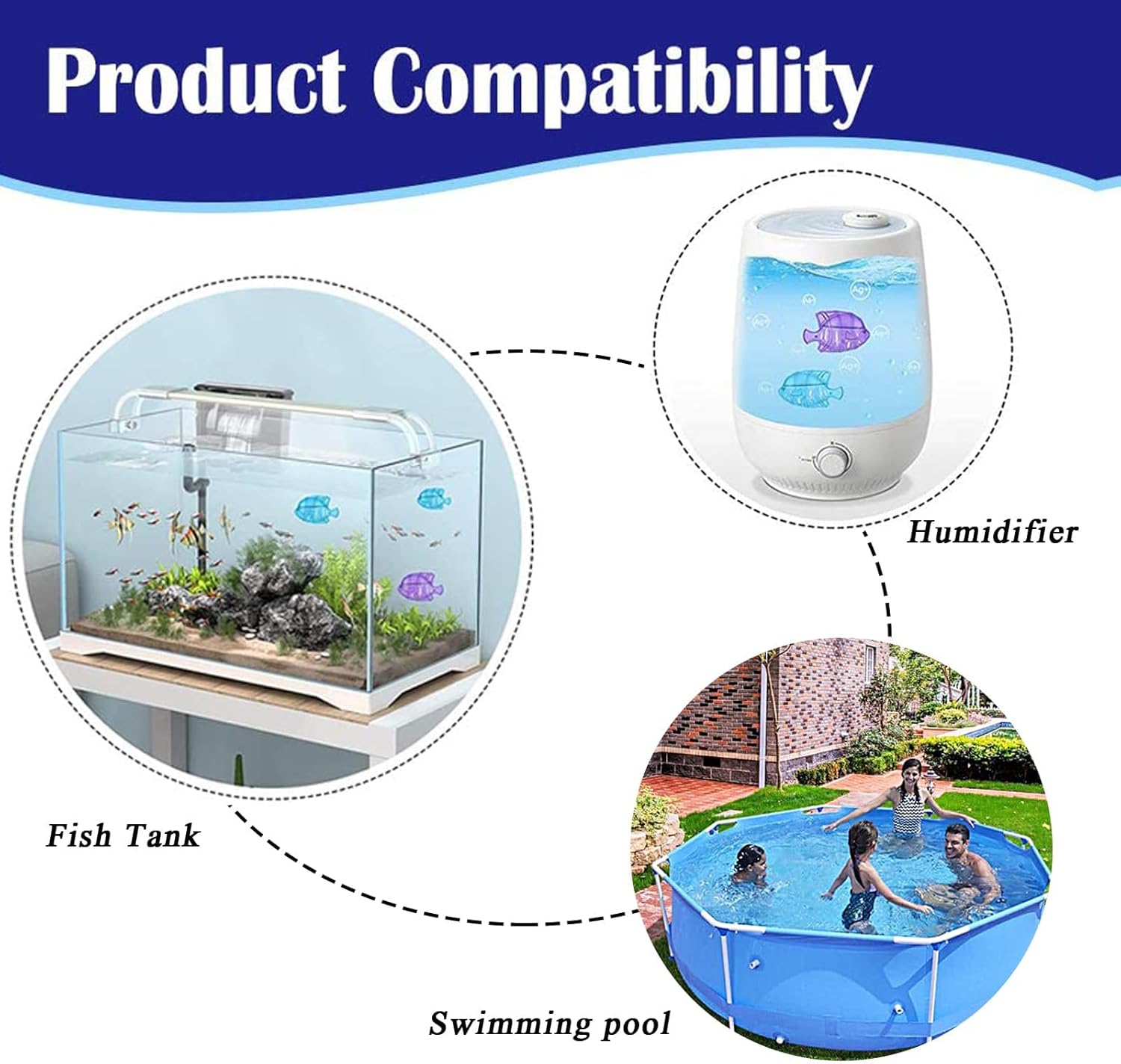 جهاز ترطيب الهواء من يلا جوي، 10 قطع، جهاز ترطيب الهواء لتنظيف الاسماك واحواض الاسماك، ينقي الماء ويمنع تراكم الماء العسر، يزيل روائح الغبار الابيض 5 جهاز ترطيب الهواء من يلا جوي، 10 قطع، جهاز ترطيب الهواء لتنظيف الاسماك واحواض الاسماك، ينقي الماء ويمنع تراكم الماء العسر، يزيل روائح الغبار الابيض - الصورة 5