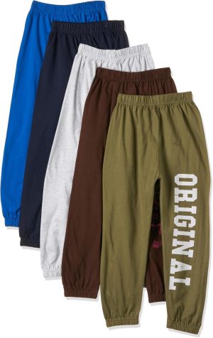 بنطال رياضي للأولاد تي 2 اف (عبوة من 5 قطع)