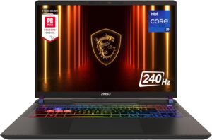 لابتوب ام اس اي فيكتور 16 HX AI للالعاب (انتل 24-كور الترا 9-275HX، RTX 5080 175W، 16 انش QHD 240Hz، 64GB DDR5، 1TB جيل 5 + 2TB جيل 4 SSD، واي فاي 7، HDMI، 2×USB-C، كيبورد باضاءة خلفية RGB، W11 برو مع