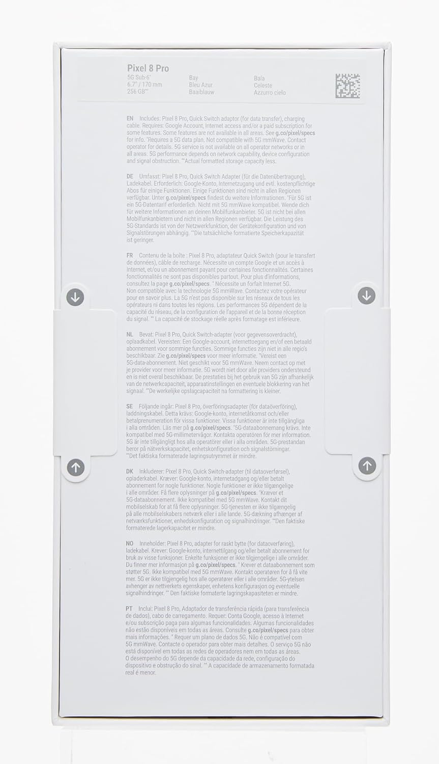 جوجل بيكسل 8 برو شبكة الجيل الخامس 5G ثنائي شرائح غير مقفل شريحة نانو اتصال الكترونية هاتف ذكي اندرويد 6.7 انش 256GB 12GB RAM باي 15 جوجل بيكسل 8 برو شبكة الجيل الخامس 5G ثنائي شرائح غير مقفل شريحة نانو اتصال الكترونية هاتف ذكي اندرويد 6.7 انش 256GB 12GB RAM باي - الصورة 15