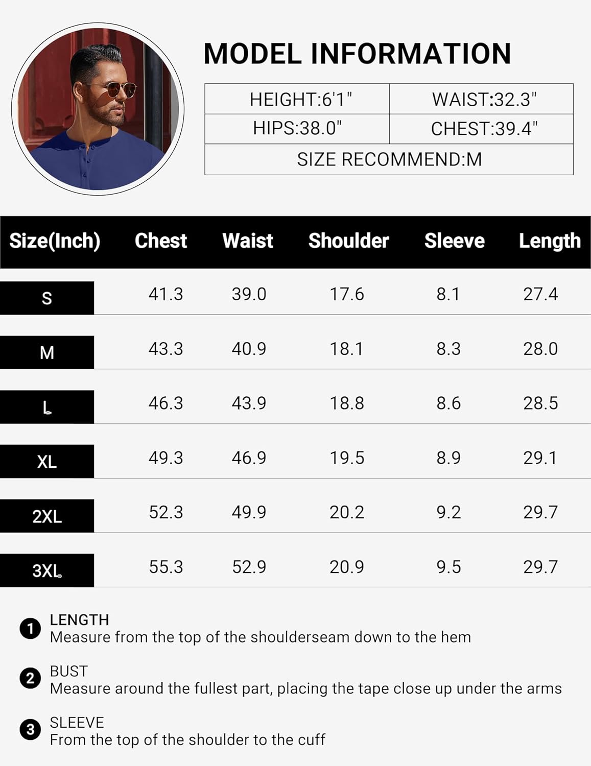 تي شيرت هينلي من القطن بأكمام قصيرة وأزرار للرجال من كوفاندي، قمصان عمل أساسية كاجوال بفتحات جانبية 6 تي شيرت هينلي من القطن بأكمام قصيرة وأزرار للرجال من كوفاندي، قمصان عمل أساسية كاجوال بفتحات جانبية - الصورة 6