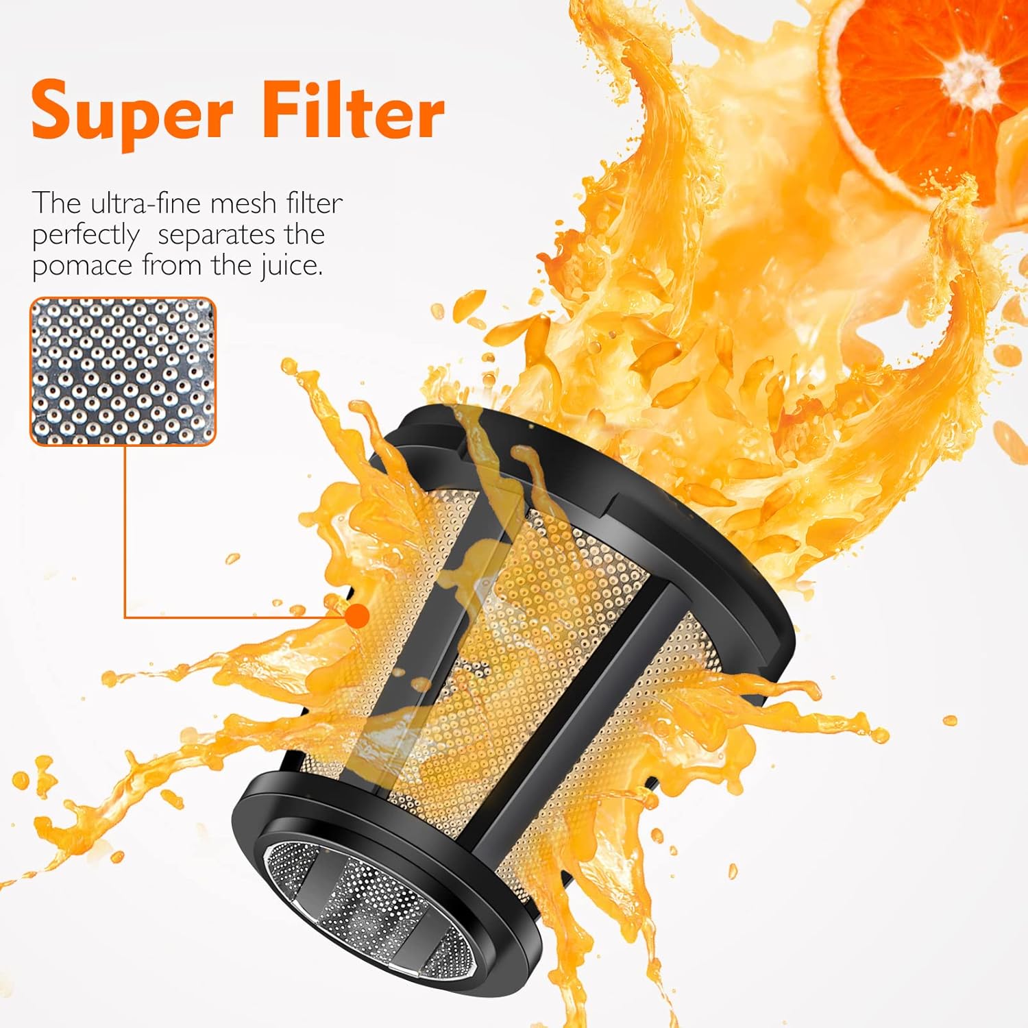 عصارة مع أوضاع سرعة مزدوجة (ناعمة وصلبة) من آمزر شيف - عصارة فواكه وخضروات - آلة عصارة مع زجاجة عصير محمولة وكوبين، لون أحمر 4 عصارة مع أوضاع سرعة مزدوجة (ناعمة وصلبة) من آمزر شيف - عصارة فواكه وخضروات - آلة عصارة مع زجاجة عصير محمولة وكوبين، لون أحمر - الصورة 4