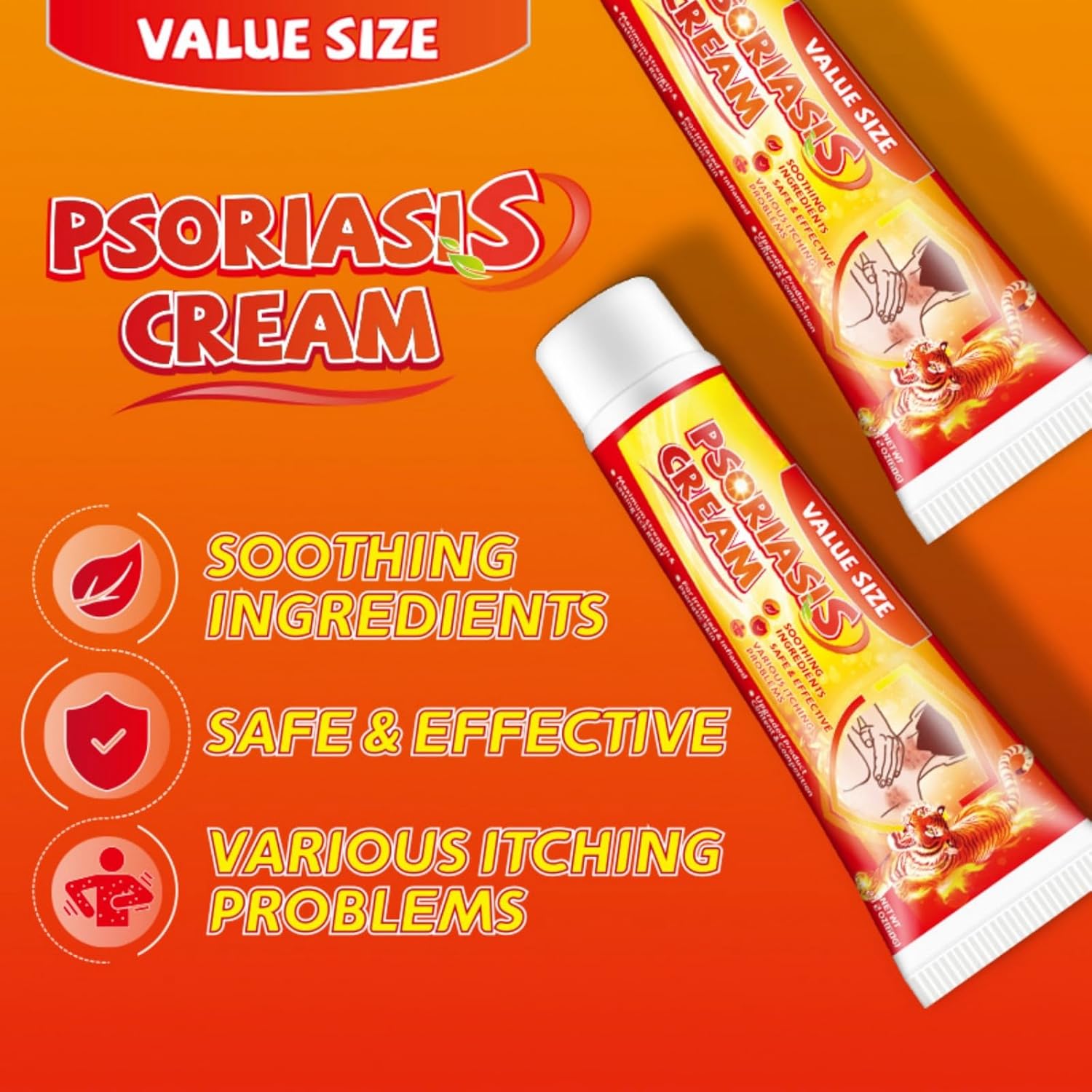 كريم الصدفية من هونبولو - تخفيف عالي القوة لمشاكل الحكة المختلفة - تركيبة طبيعية للبشرة المهيجة والملتهبة - يدوم طويلًا - سريع الامتصاص وغير دهني 60 جرام 3 كريم الصدفية من هونبولو - تخفيف عالي القوة لمشاكل الحكة المختلفة - تركيبة طبيعية للبشرة المهيجة والملتهبة - يدوم طويلًا - سريع الامتصاص وغير دهني 60 جرام - الصورة 3