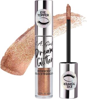 L.A. Girl Dream Glitter Liquid Eyeshadow, Rose Gold GES99
