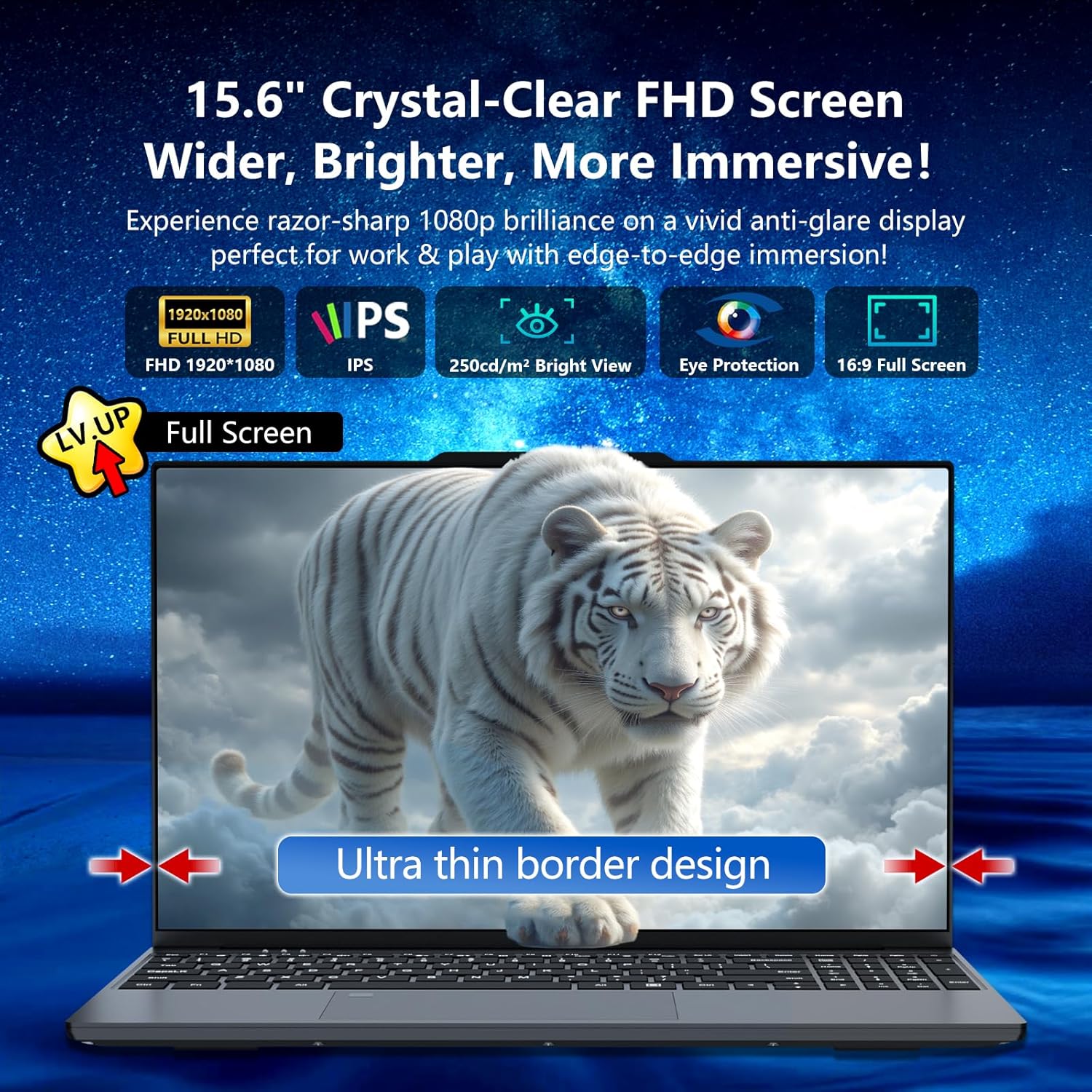 2025 Laptop, 15.6 inch Laptop Computer, Traditional Laptop Computers with 16GB RAM 512GB SSD (N150 16GB RAM 512GB SSD) 4 2025 Laptop, 15.6 inch Laptop Computer, Traditional Laptop Computers with 16GB RAM 512GB SSD (N150 16GB RAM 512GB SSD) - الصورة 4