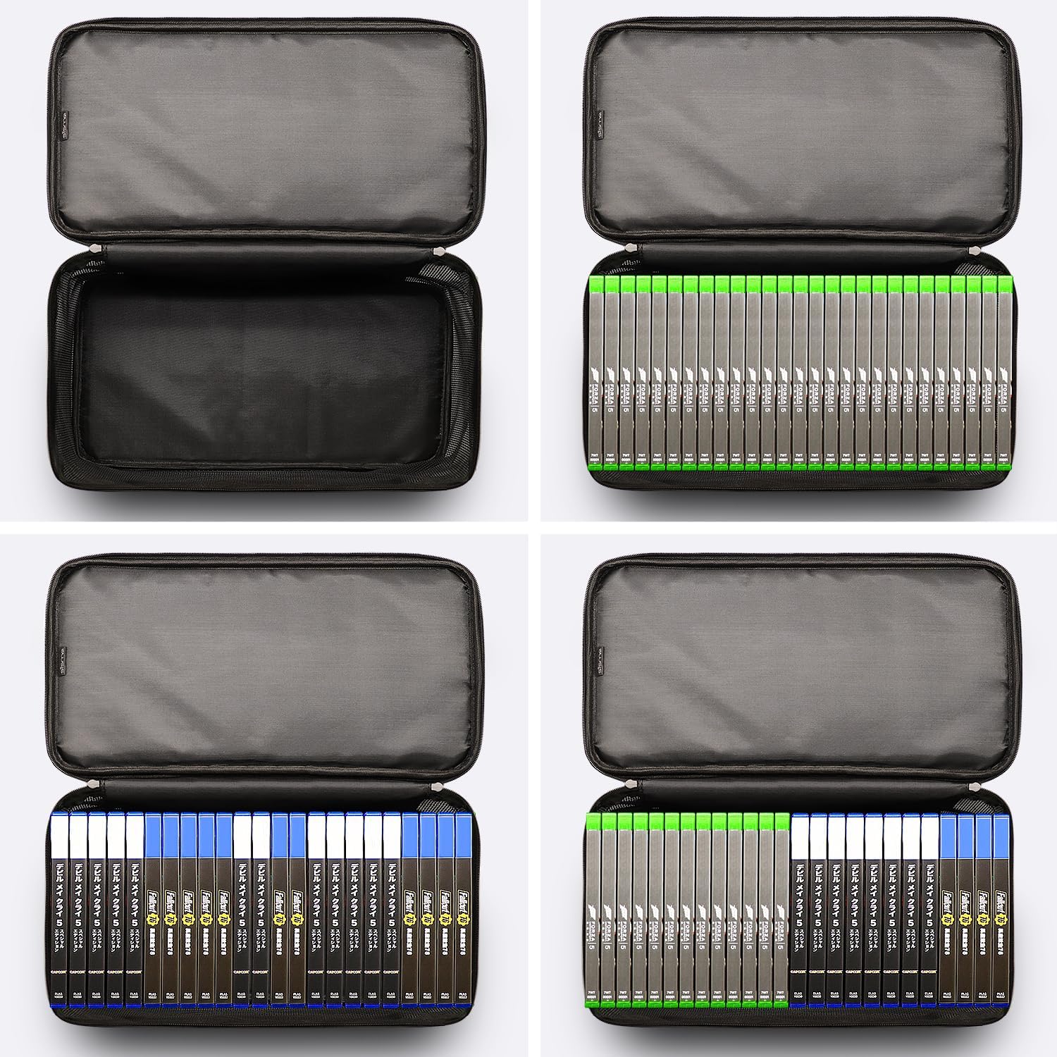 سيزما شنطة تخزين العاب الفيديو متوافقة مع Xbox PS5 وPS4 تناسب حوالي 23-27 قرص لعب منظم حامل منزلي محمول للسفر حقيبة بوليستر 3 سيزما شنطة تخزين العاب الفيديو متوافقة مع Xbox PS5 وPS4 تناسب حوالي 23-27 قرص لعب منظم حامل منزلي محمول للسفر حقيبة بوليستر - الصورة 3