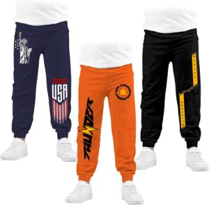 بنطال رياضي ايريا للأولاد من كيدا كيدز، عبوة من 3 قطع