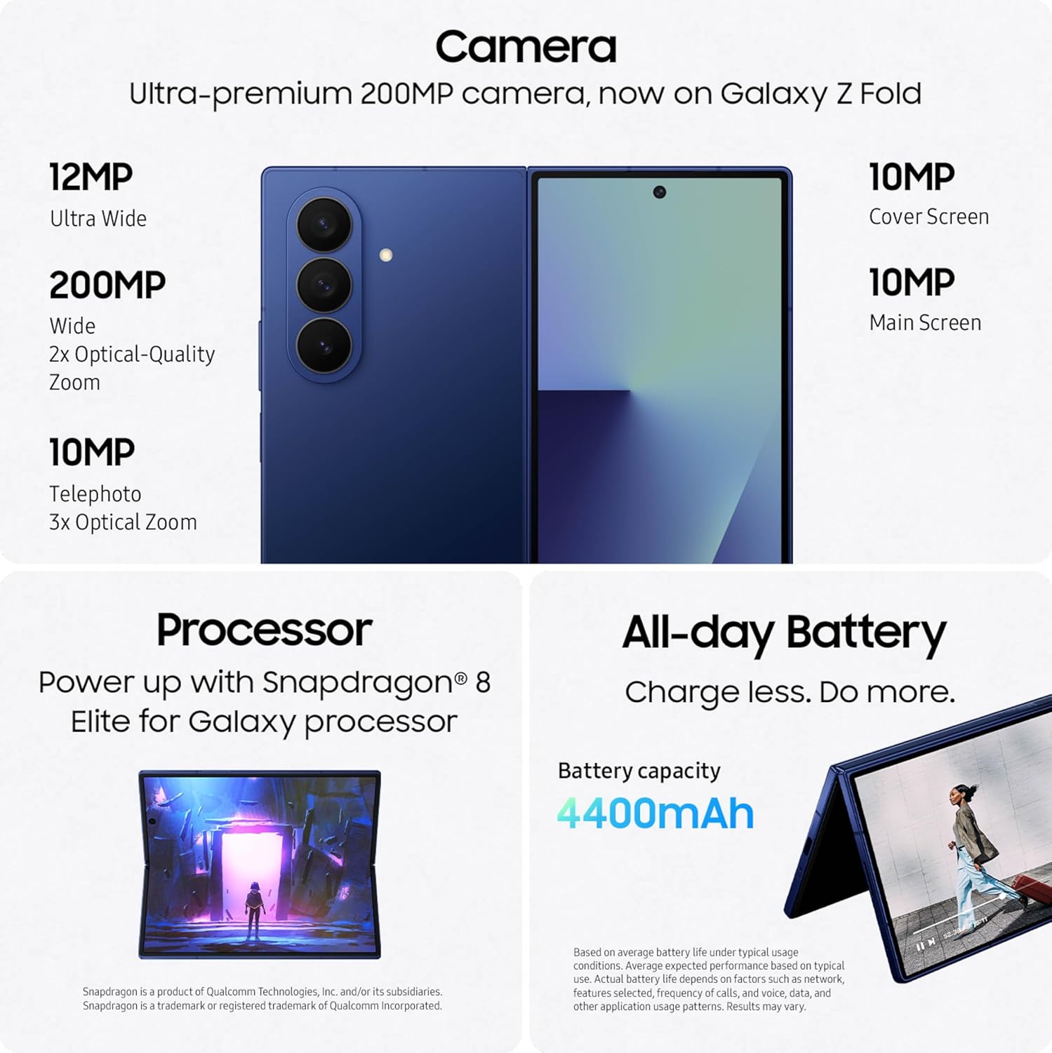 سامسونج جوال جالكسي زد فولد 7، هاتف ذكي ذكاء اصطناعي 256GB، اندرويد غير مقفل، تعديل صور الذكاء الاصطناعي، شاشة كبيرة، عمر بطارية طويل، 2025، فضي شادو (اصدار عالمي) 6 سامسونج جوال جالكسي زد فولد 7، هاتف ذكي ذكاء اصطناعي 256GB، اندرويد غير مقفل، تعديل صور الذكاء الاصطناعي، شاشة كبيرة، عمر بطارية طويل، 2025، فضي شادو (اصدار عالمي) - الصورة 6