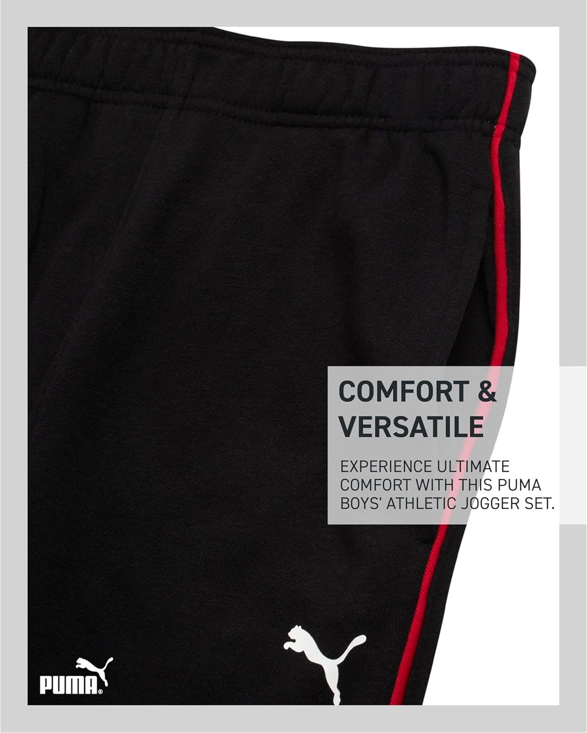 بدلة رياضية من الصوف الناعم بسحاب للأولاد من بوما، 3 قطع 5 بدلة رياضية من الصوف الناعم بسحاب للأولاد من بوما، 3 قطع - الصورة 5