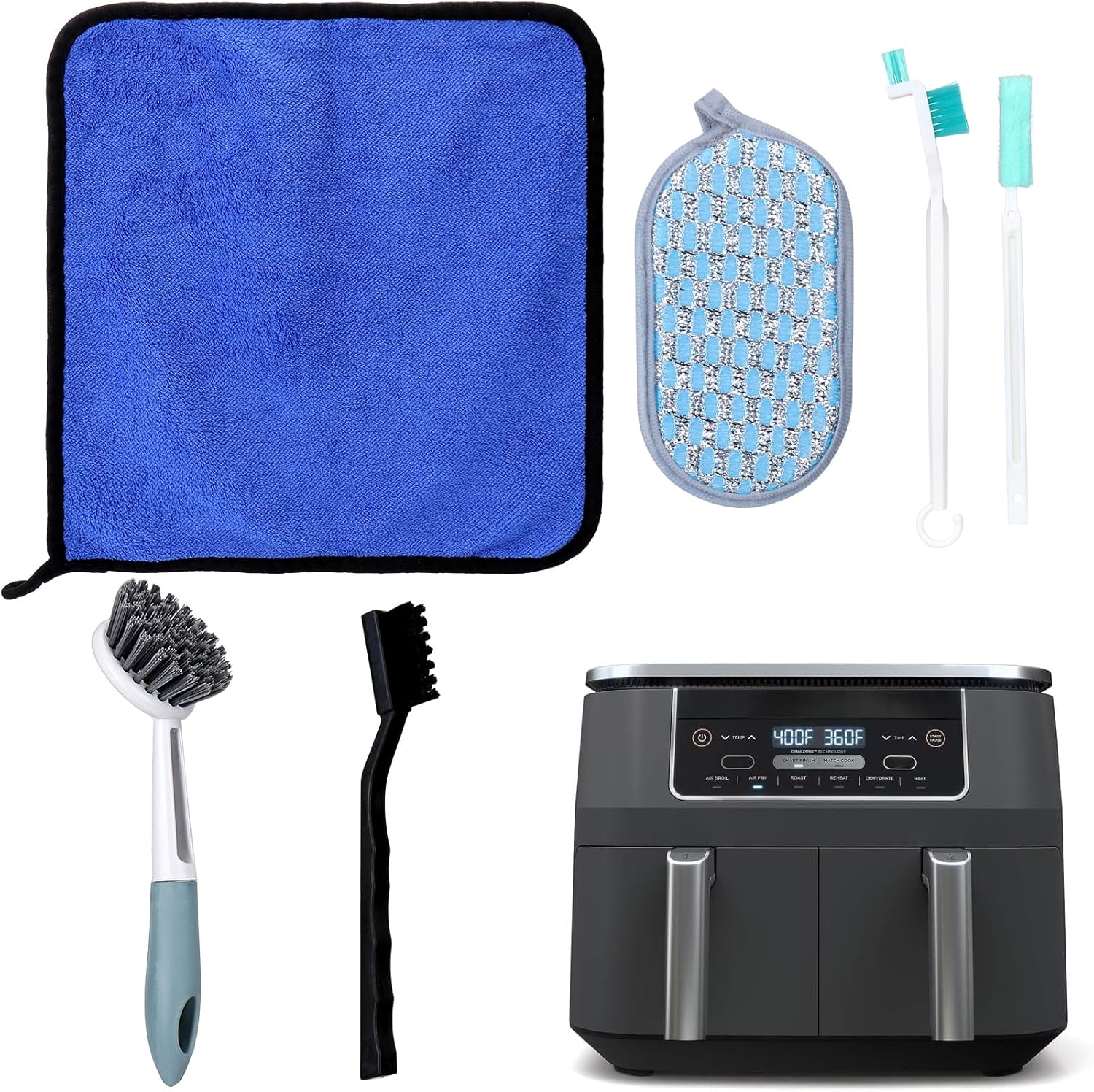 بالكسكاي ادوات تنظيف المقلاة الهوائية، فرشاة تنظيف المقلاة الهوائية، 6 قطع ملحقات المقلاة الهوائية