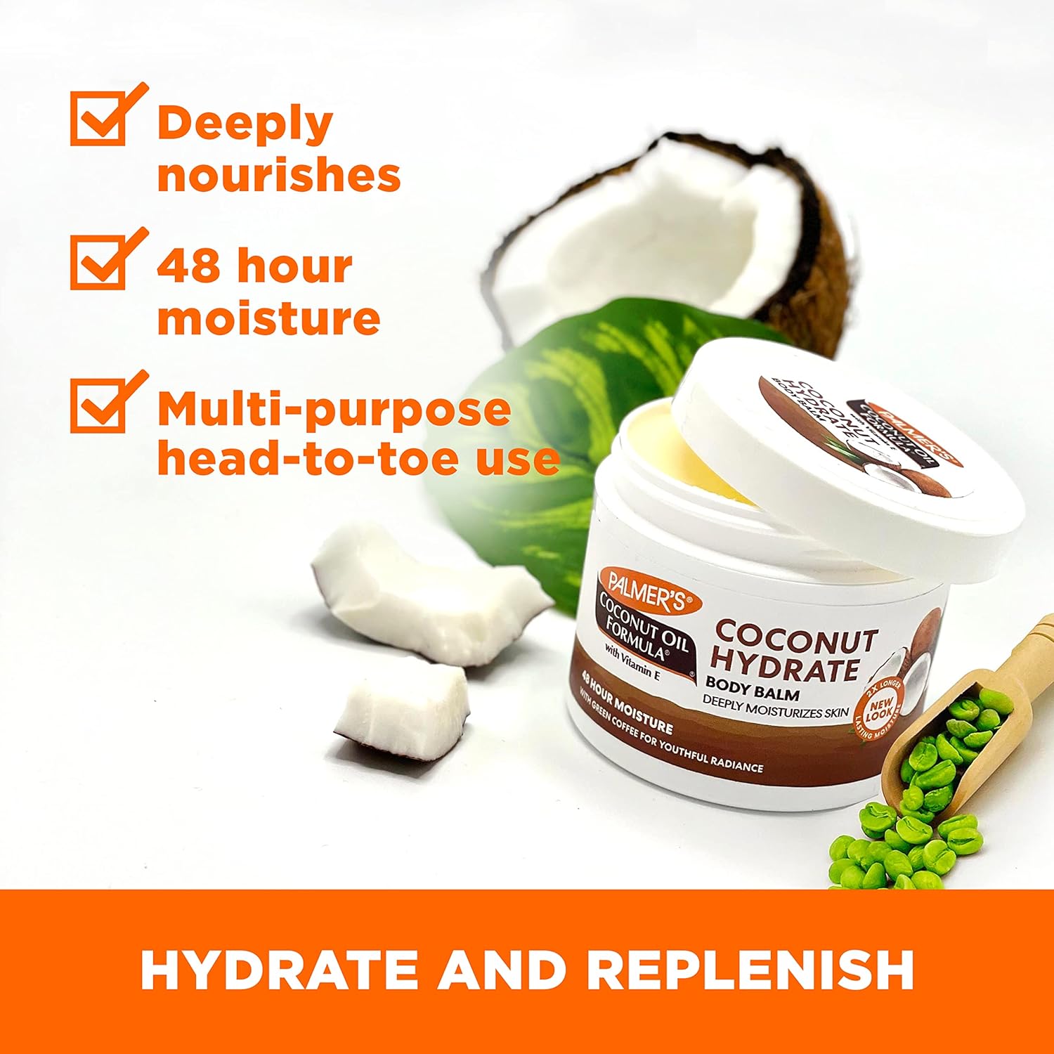 بلسم زيت جوز الهند من بالمرز، 100 غرام (عبوة من قطعة واحدة) (3100-6) 3 بلسم زيت جوز الهند من بالمرز، 100 غرام (عبوة من قطعة واحدة) (3100-6) - الصورة 3