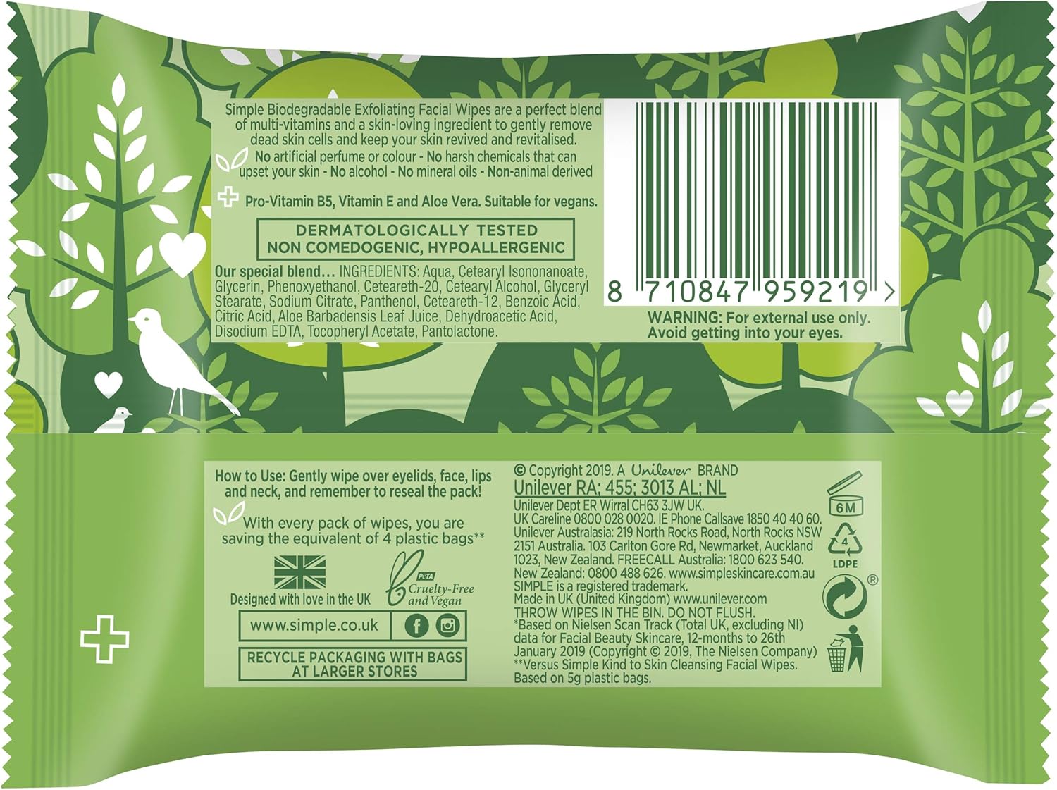 سمبل مناديل مقشرة للوجه قابلة للتحلل البيولوجي لتنعيم البشرة وفك المسام للبشرة الحساسة، 20 منديل 2 سمبل مناديل مقشرة للوجه قابلة للتحلل البيولوجي لتنعيم البشرة وفك المسام للبشرة الحساسة، 20 منديل - الصورة 2