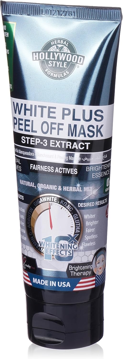 قناع تقشير البشرة وايت بلس من هوليود ستايل 100 مل، لكل انواع البشرة، كل الأنواع