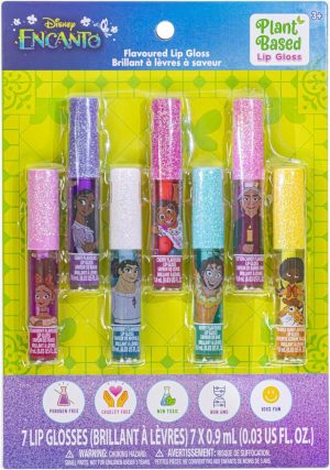 تونيلي غيرل مجموعة ملمع شفاه للاطفال مكونة من 7 قطع من انكانتو | مكياج نباتي للبنات للاعمار 3 سنوات