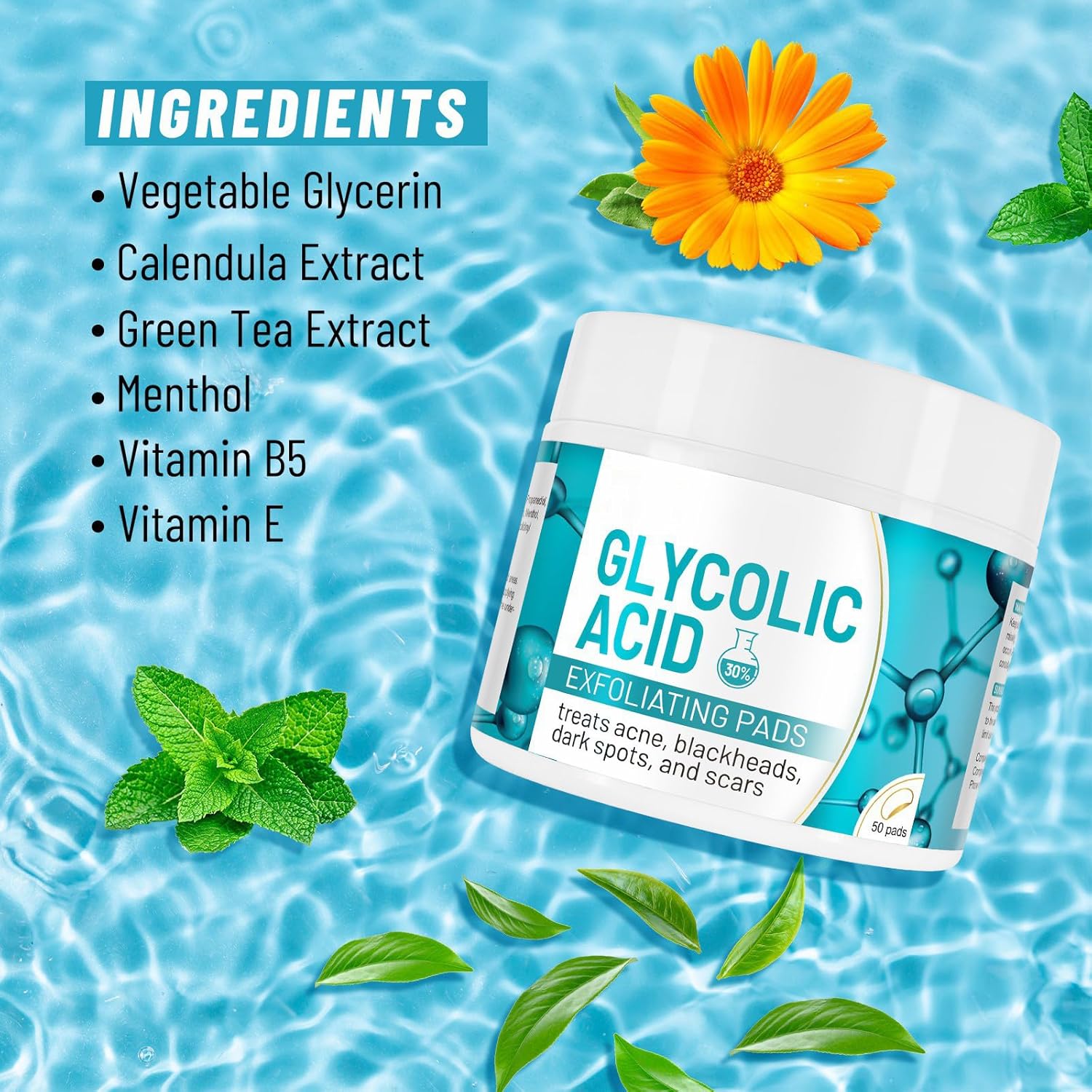 50 قطعة من وسادات حمض الجليكوليك للوجه من ليهيي، وسادات تقشير وتقشير الوجه 30% بي اتش ايه، تقشير لطيف للبشرة الدهنية والمعرضة لحب الشباب 4 50 قطعة من وسادات حمض الجليكوليك للوجه من ليهيي، وسادات تقشير وتقشير الوجه 30% بي اتش ايه، تقشير لطيف للبشرة الدهنية والمعرضة لحب الشباب - الصورة 4