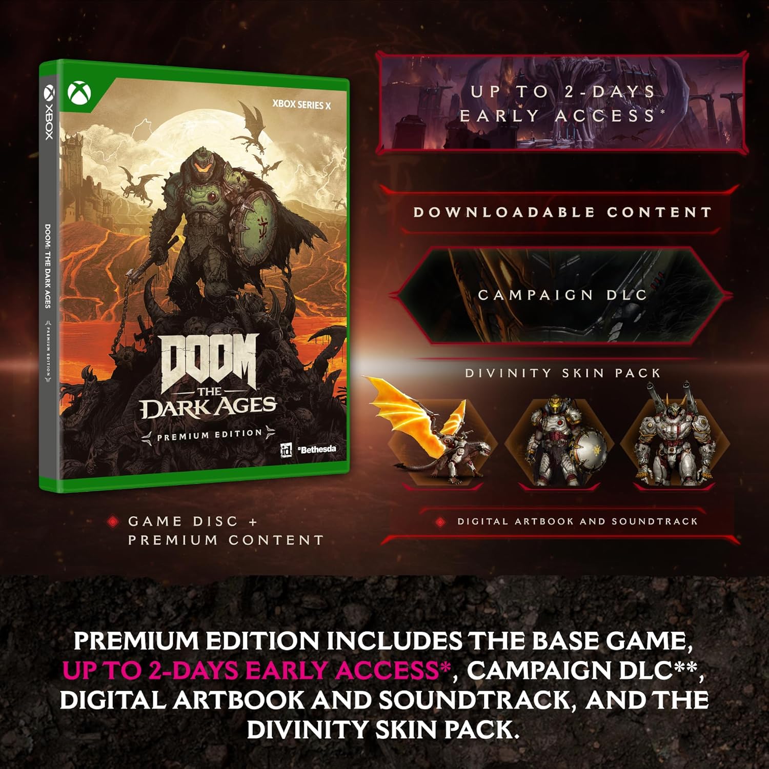 DOOM: The Dark Ages - Premium Edition - Xbox Series X 3 DOOM: The Dark Ages - Premium Edition - Xbox Series X - الصورة 3