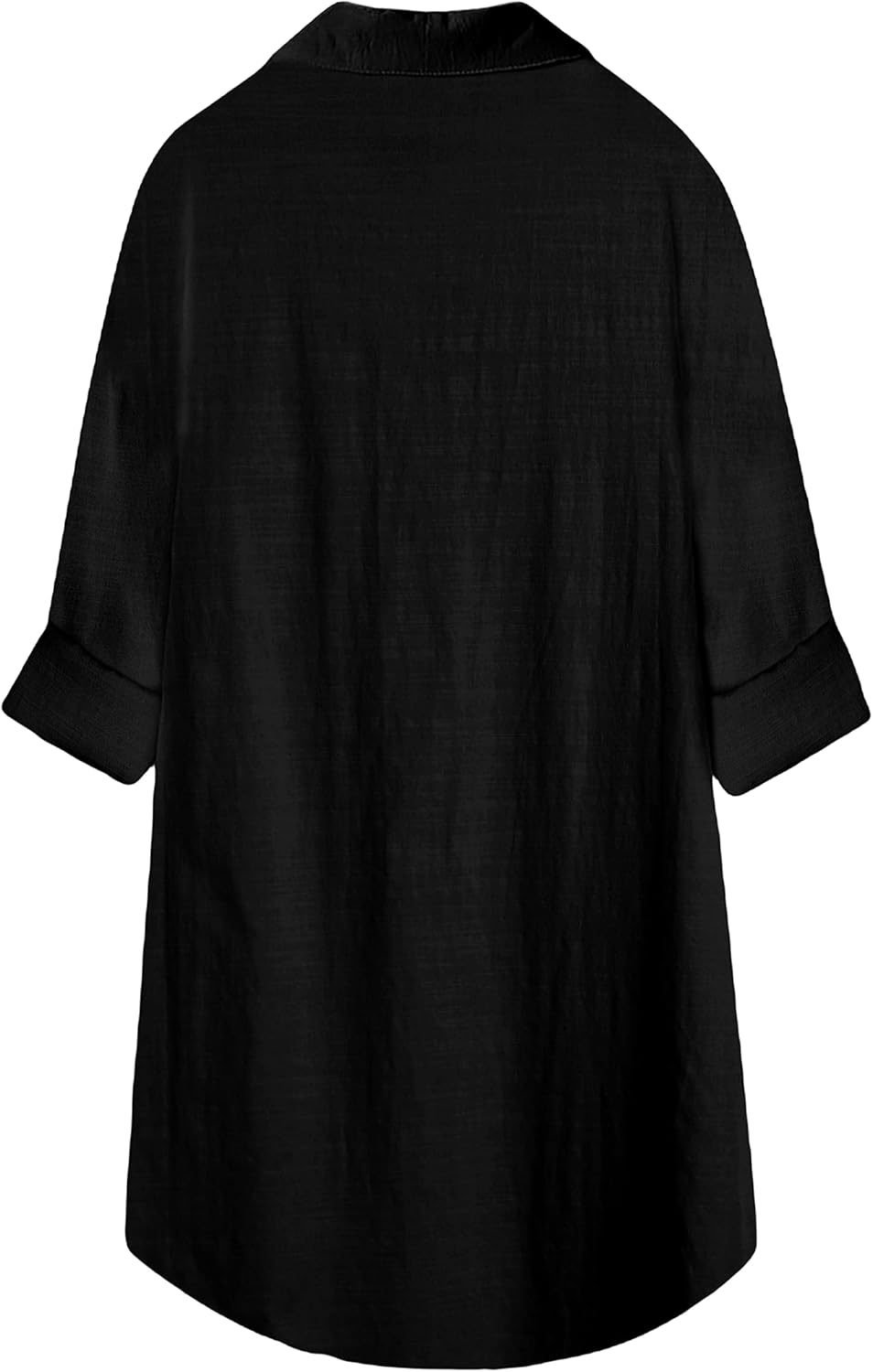 قمصان نسائية كبيرة الحجم من الكتان باين ستور بلايز باكمام طويلة وقمصان بازرار بالاعلى والاسفل