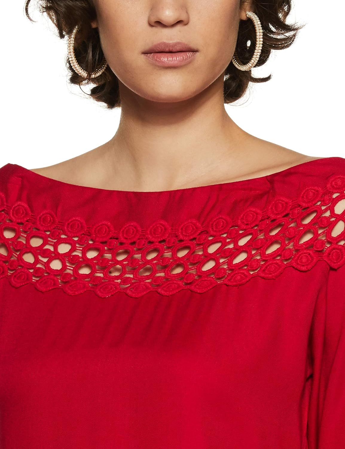 1768230495 بلوزة بقصة عادية ولون واحد للنساء من كريف