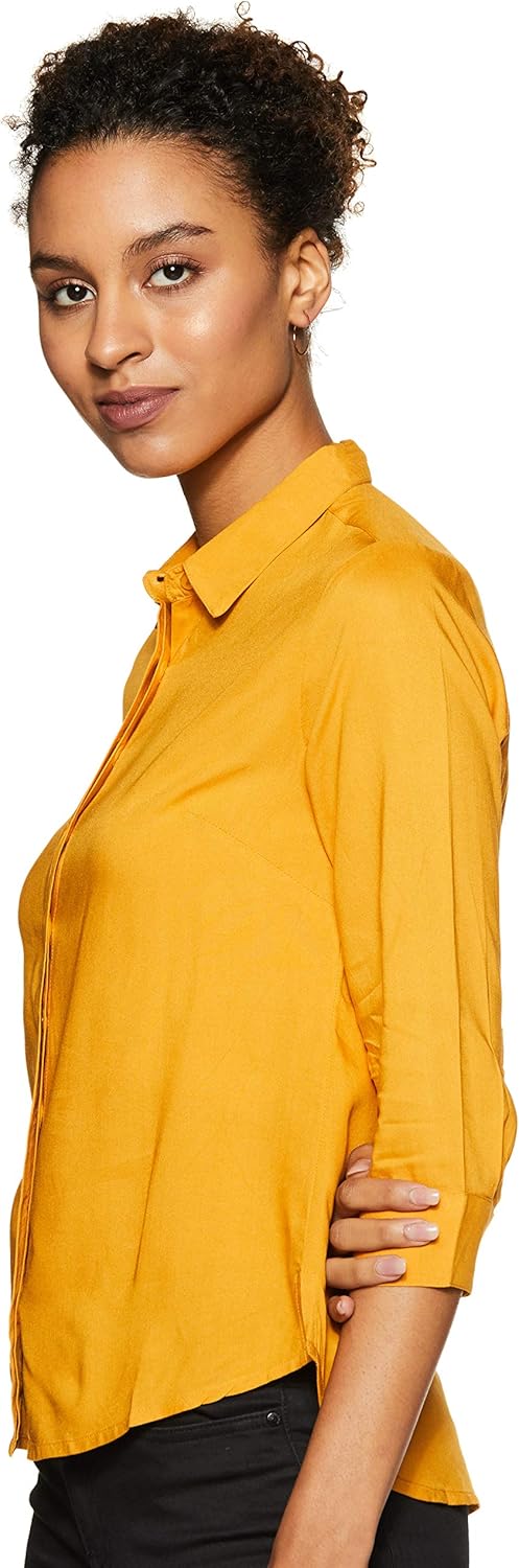 بلوزة بقصة عادية للنساء ولون سادة من أمازون براند - سيمبول 9 1768340111 بلوزة بقصة عادية للنساء ولون سادة من أمازون براند سيمبول