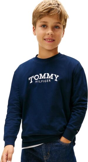 Tommy Hilfiger Boys Monotype Print T-shirt Ls Kb0kb10052 large/small t-shirt
