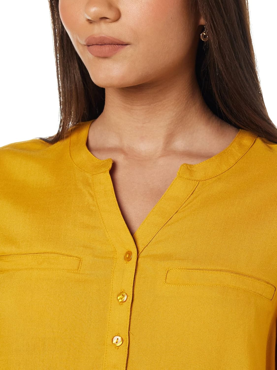 بلوزة بقصة عادية للنساء ولون سادة من امازون براند - سيمبول 11 1768486452 بلوزة بقصة عادية للنساء ولون سادة من امازون براند سيمبول