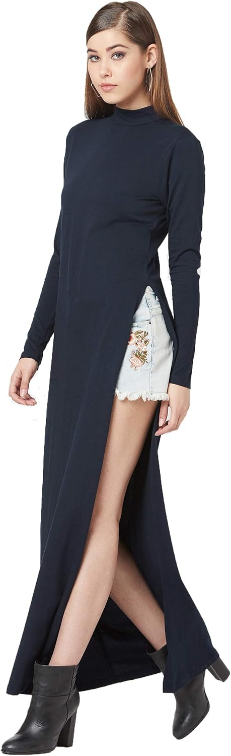 1768498691 بلوزة ماكسي طويلة من القطن ميس اوليف للنساء