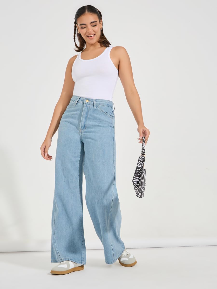 1768937694 Styli Women Cotton Lycra Round Neck Fitted Tank