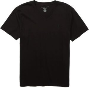 تي شيرت فائق النعومة بقبة V للرجال من امريكان ايجل