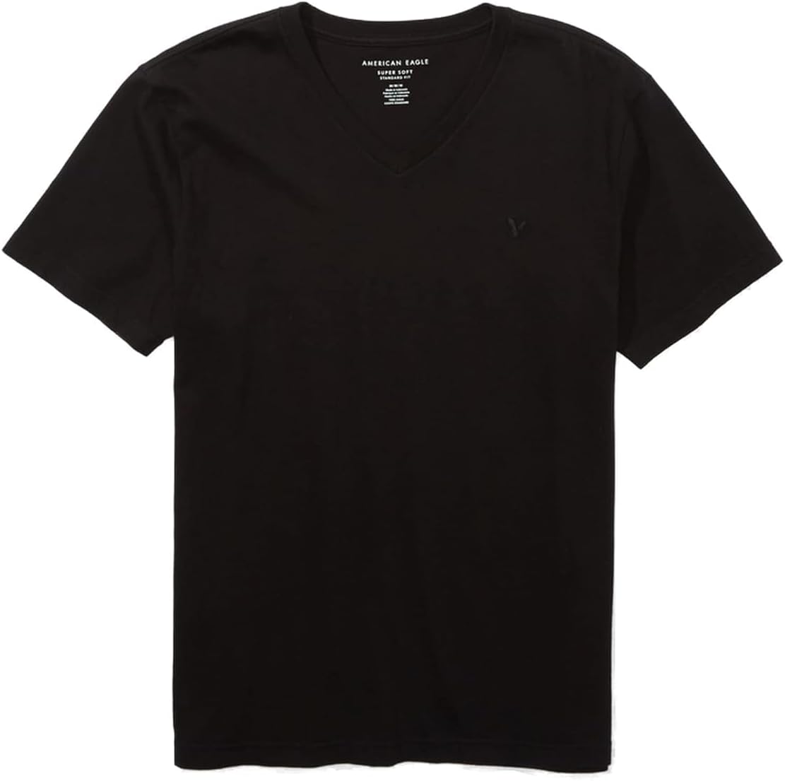 تي شيرت فائق النعومة بقبة V للرجال من امريكان ايجل