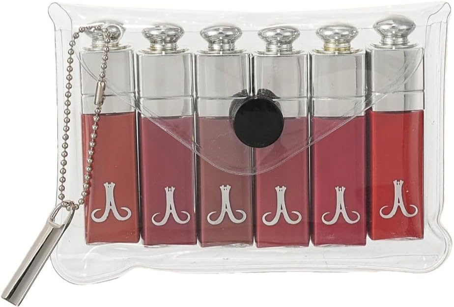 أحمر شفاه سائل من لوفمي بيوتي، مجموعة صغيرة من 6 قطع، ألوان نود، تركيبة غير لامعة تدوم طويلا