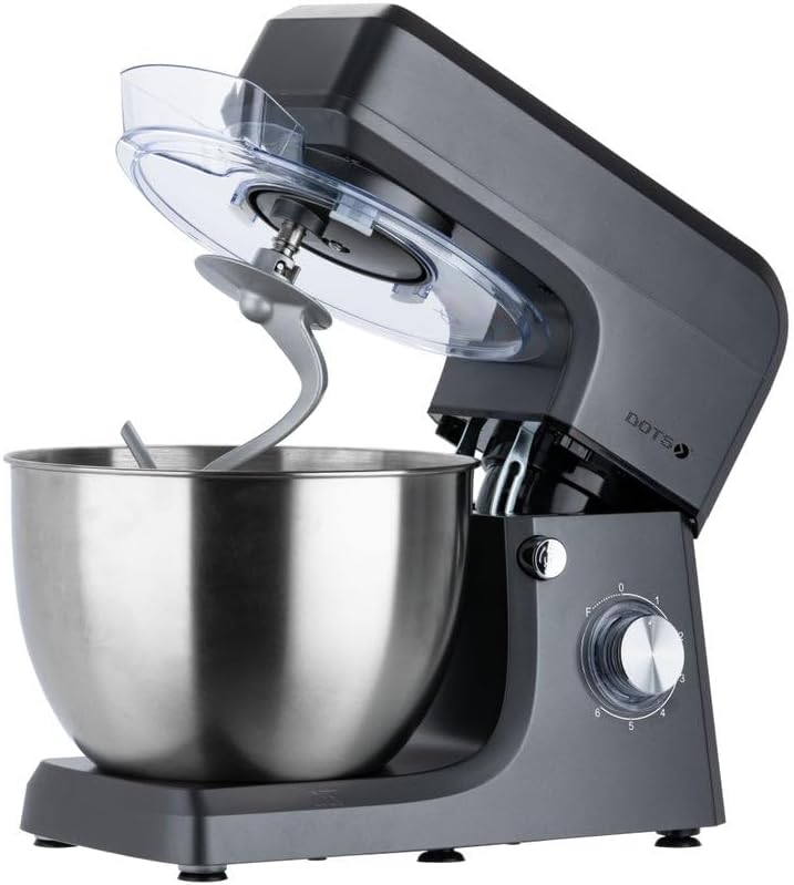 دوتس عجانة كهربائية سعة 8.0 لتر 1100 واط 6 سرعات + خاصية التخمير النبضي خفاقة خطاف الخفق آمنة للغسل في غسالة الأطباق ناقل الحركة الكوكبي المعدني بالكامل مع خاصيه الاقفال 12 51DjUtN0H2L. AC SL1096