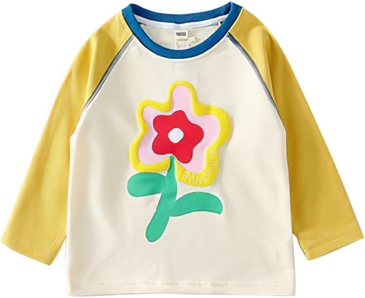 تي شيرت بأكمام طويلة ورقبة دائرية ضيقة للبنات من ال اند وين