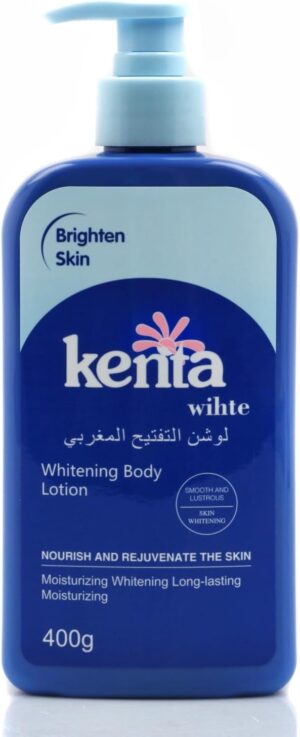 لوشن للجسم من كنتا لتفتيح لون البشرة وترطيبها بعمق، يمتص بسرعة للحصول على بشرة ناعمة ومشرقة، 400 جرام